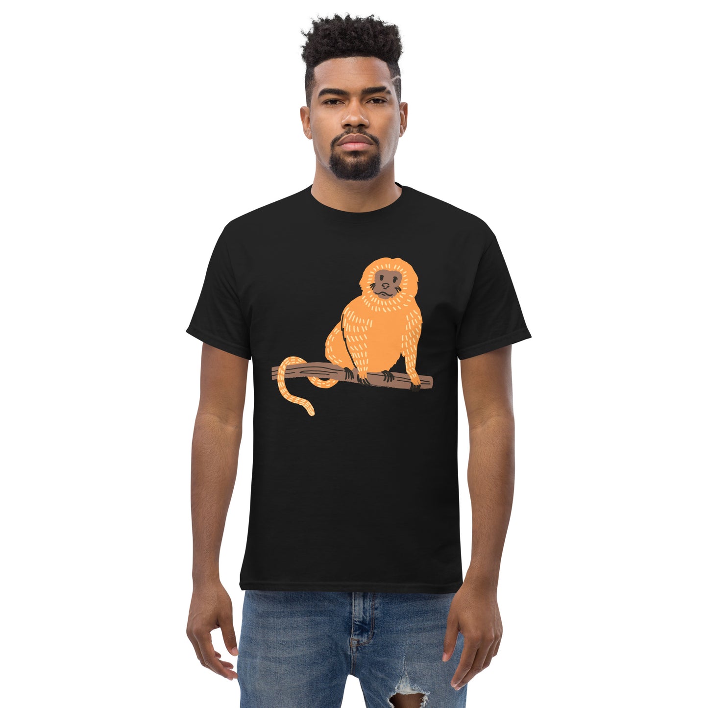 T-Shirt Singe Tamarin Doré