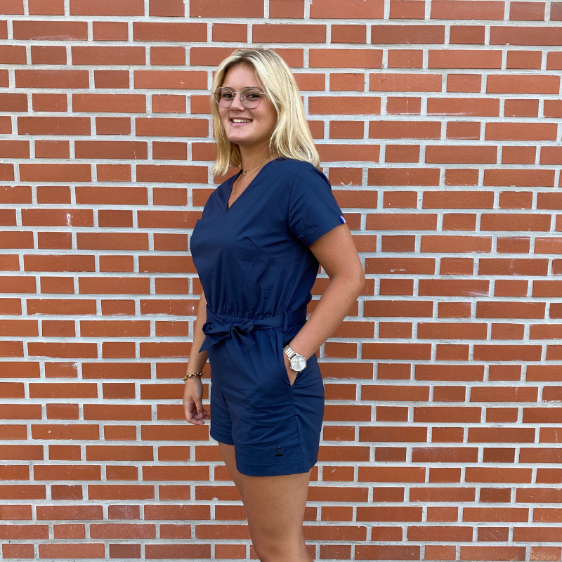 Combishort Femme Bleu Marine